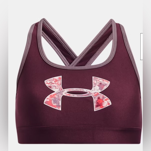 Girl's Under Armour UA Crossback Graphic Sports Bra Large - Picture 1 of 12